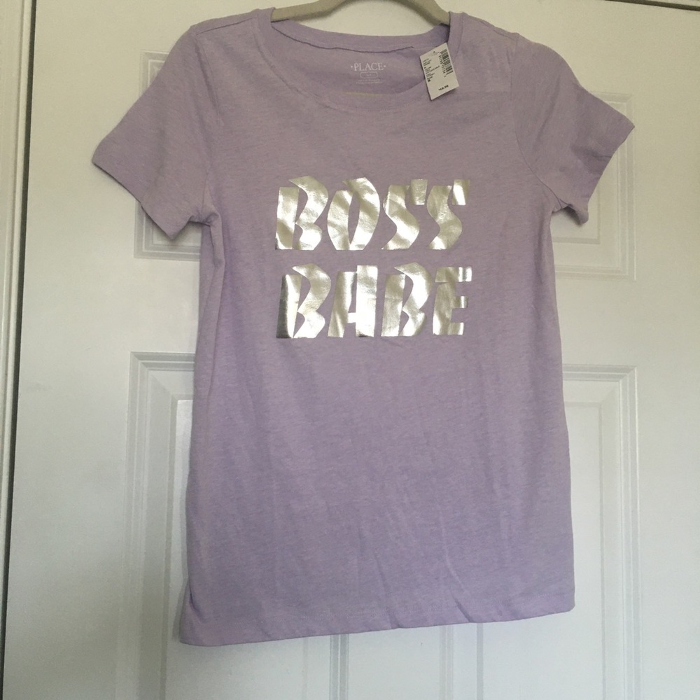 New Mommy & Me “Boss Babe” Purple Shirt